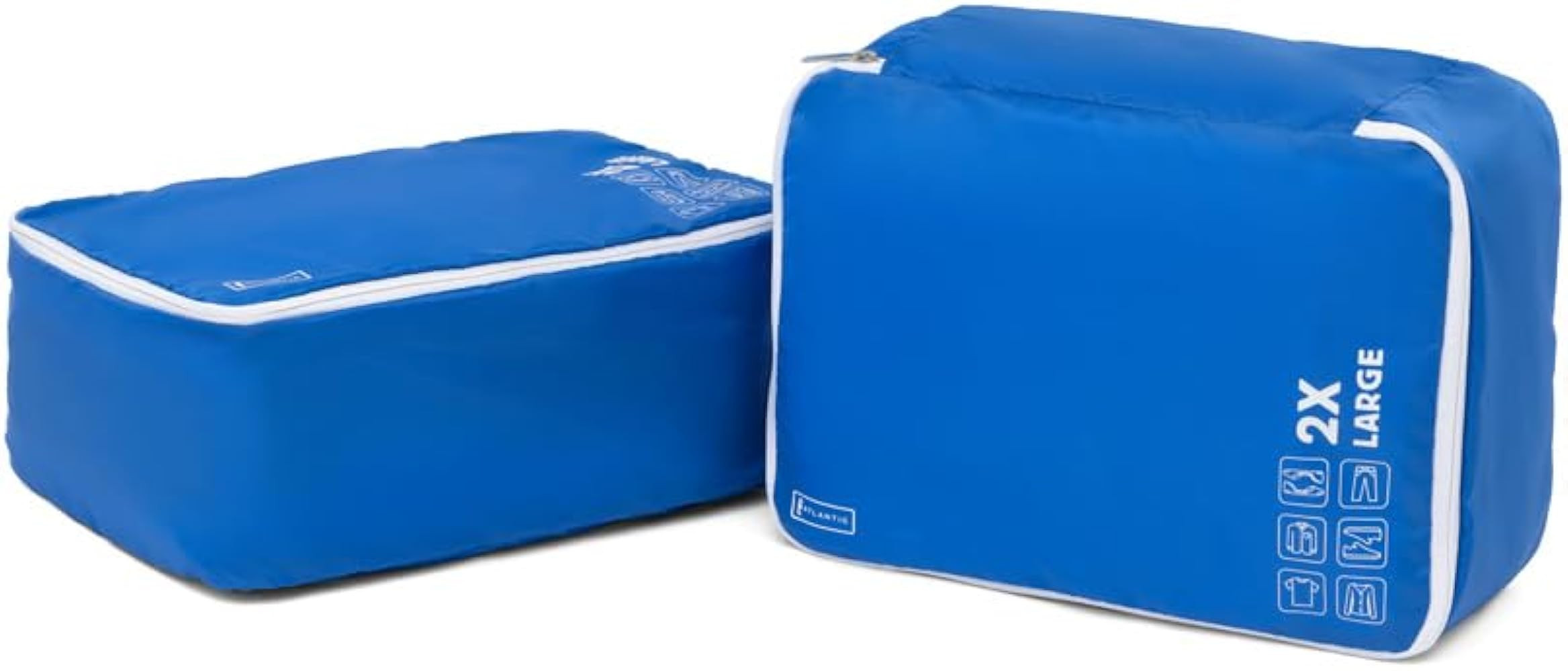 Atlantic Luggage 2 Pack Large 2X Deep Washable Packing Cubes, Ocean Blue | Amazon (US)