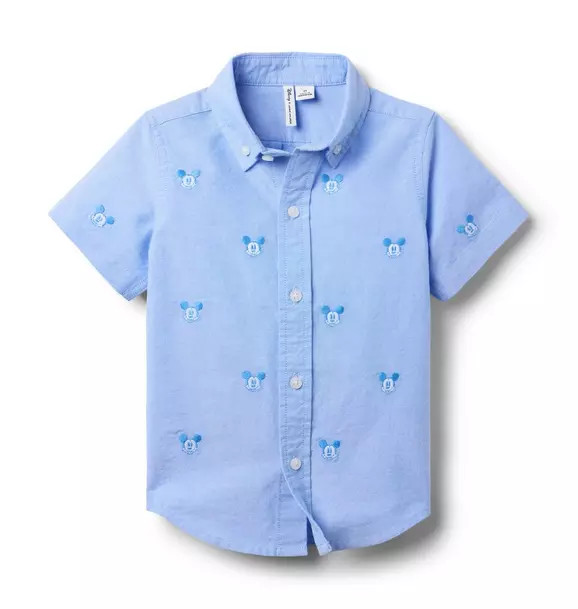 Disney Mickey Mouse Embroidered Oxford Shirt | Janie and Jack