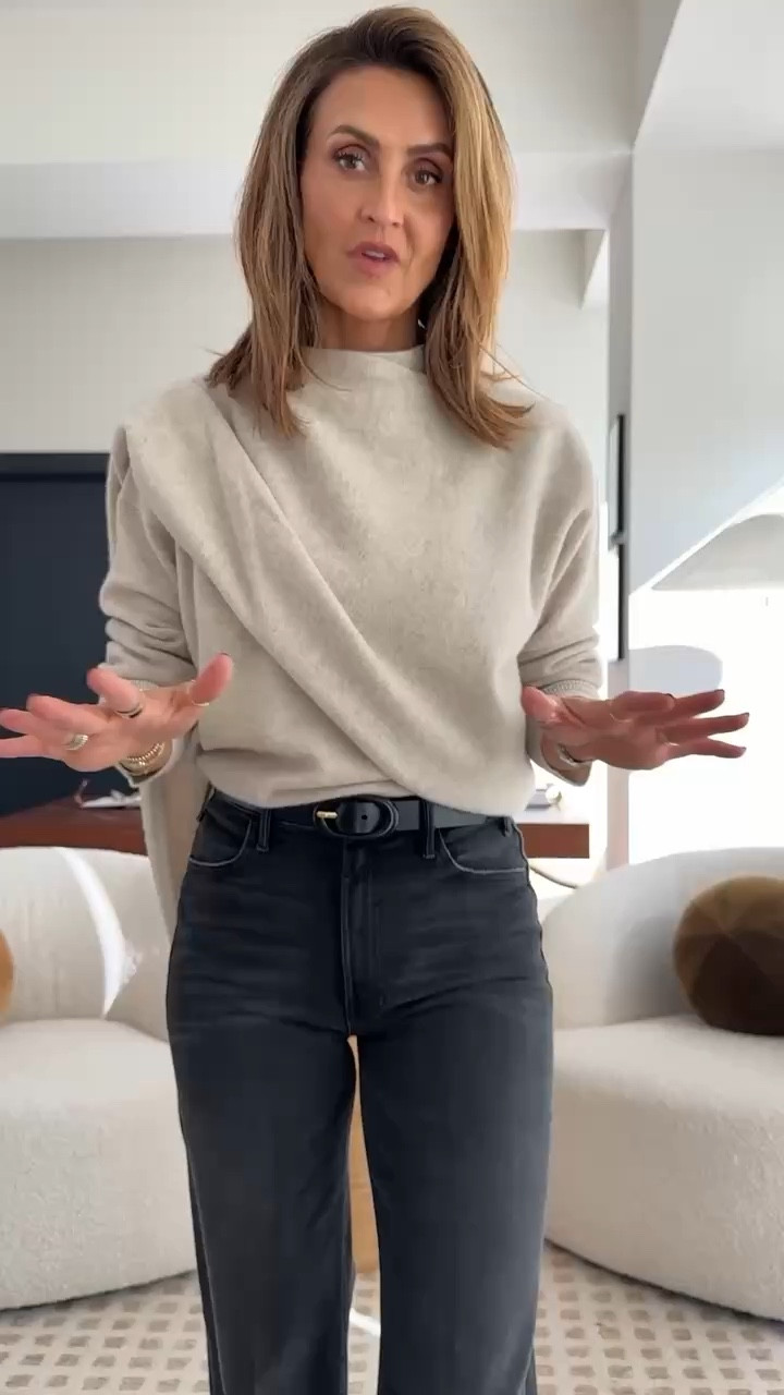 Sweater weather is so back ladies!! You can style this draped sweater in so many ways! More options I love linked below! @bloomingdales #bloomingdales #ad

#LTKWorkwear #LTKSaleAlert #LTKStyleTip