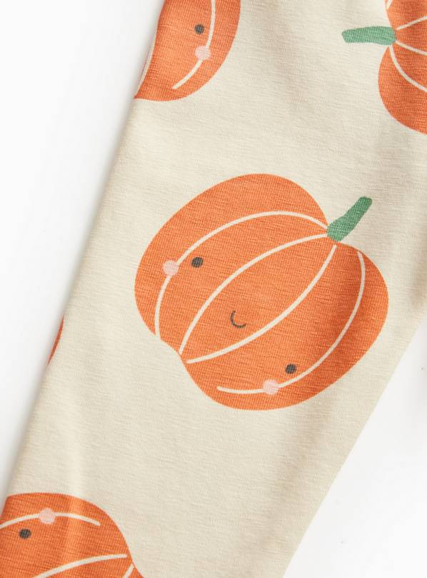 Halloween Pumpkin Print Leggings 9-12 months | Tu Clothing
