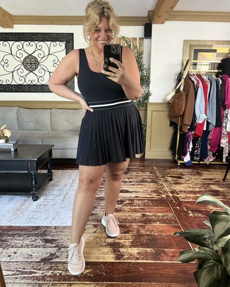 Athletic dress with built in shorts and padded so no need for a bra! I’m in the size large
Tennis dress, golf outfit, workout stylee

#LTKOver40 #LTKFindsUnder50 #LTKMidsize