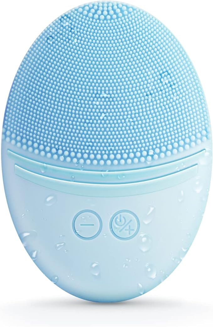 EZBASICS Facial Cleansing Brush, Waterproof Sonic Vibrating Face Brush for Deep Cleansing, Gentle... | Amazon (US)