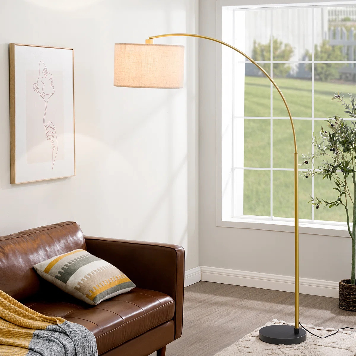 Salcedo 78.4" Arched Floor Lamp | Wayfair North America