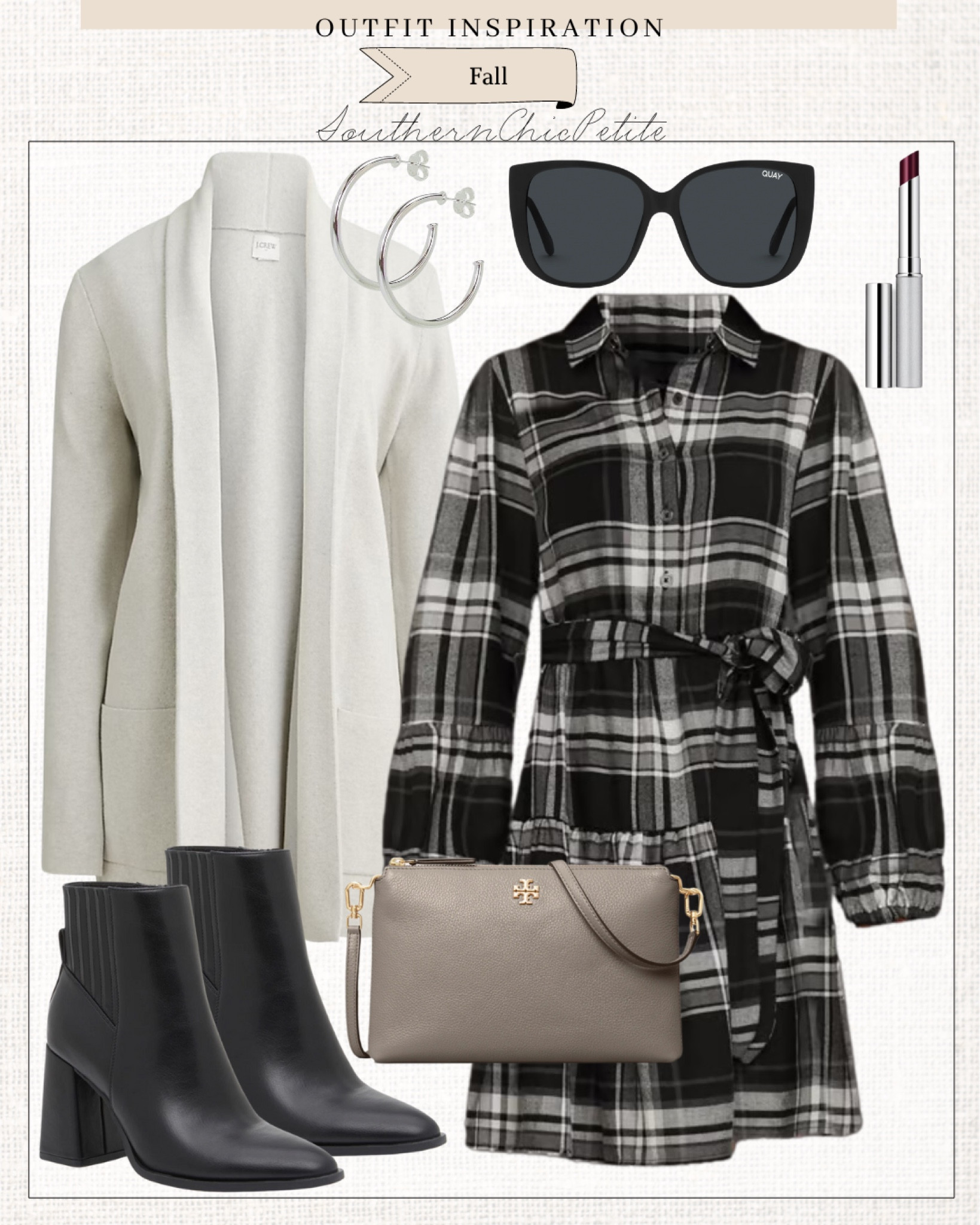 Plaid Print • Fall Outfit • Cardigan • Chelsea Boots • Earrings • Casual Outfit • Business Casual  • Maurice’s • Fall Dress

#LTKOver40 #LTKFindsUnder50 #LTKSeasonal