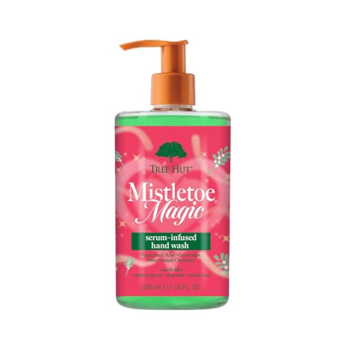 Tree Hut Mistletoe Magic Serum Infused Hand Wash, Nourish & Hydrate Hands, Strengthening Skin Care, Long-Lasting Scent, Cleanse & Lock in Moisture, Cermamide, Holiday Gift & Stocking Stuffer, 11 fl oz | Amazon (US)