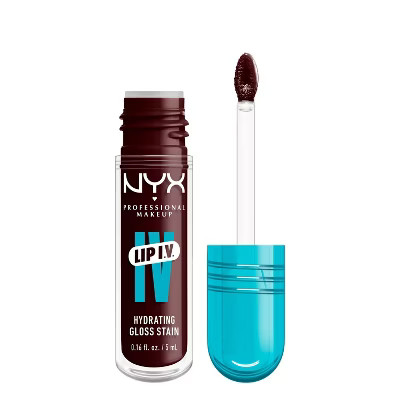 NYX Professional Makeup Lip IV Hydrating Lip Gloss Stain - Water Bout Wine - 0.16 fl oz | Target