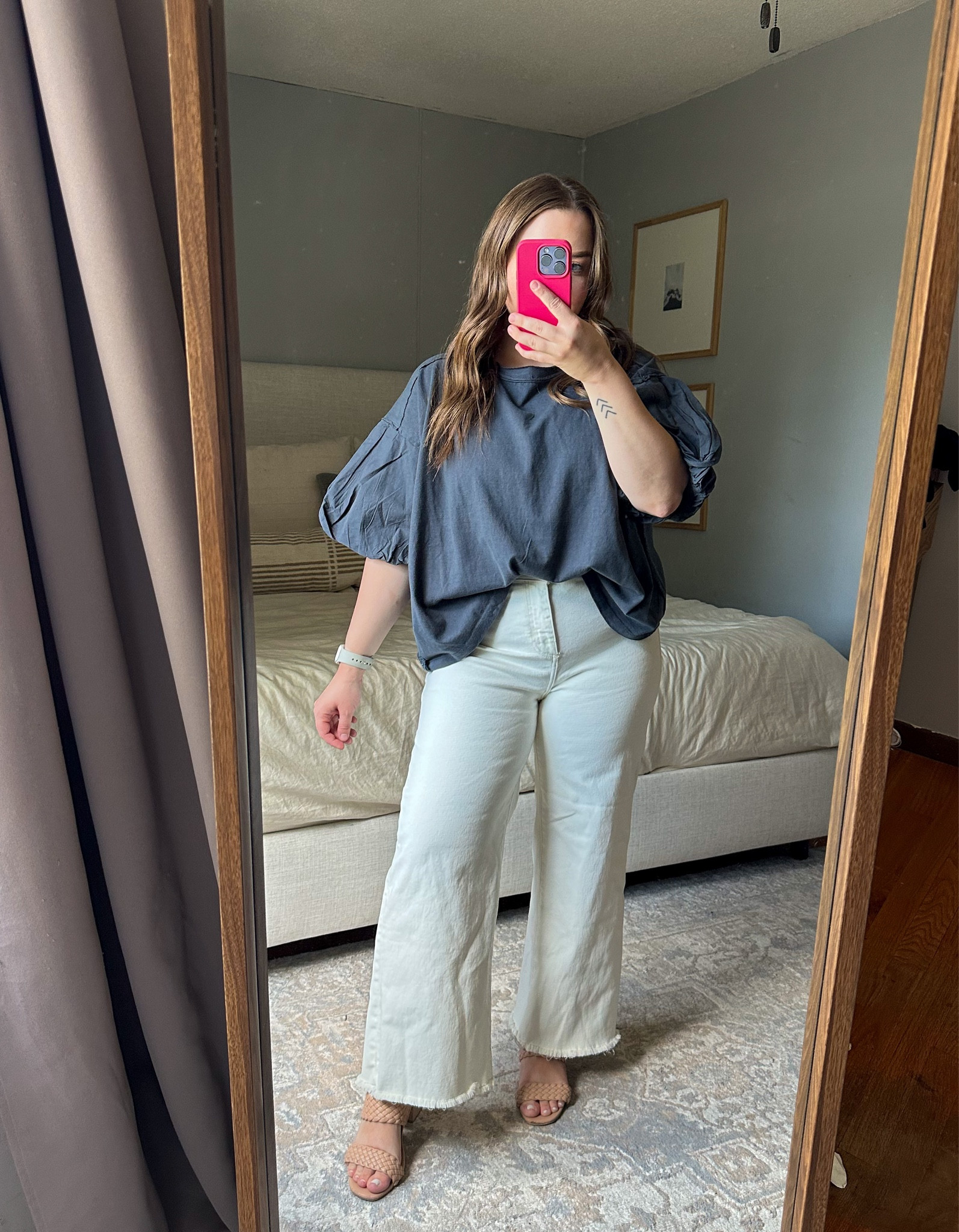 Perfect summer to fall outfit!! 

Top- small 
Jeans - 29, size down 

#LTKmidsize #LTKunder100