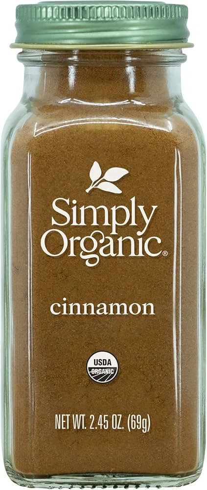 Simply Organic Ground Cinnamon, 2.45 Ounce Bottle, Gourmet Quality Cinnamon, Full Balanced Spicy ... | Amazon (US)