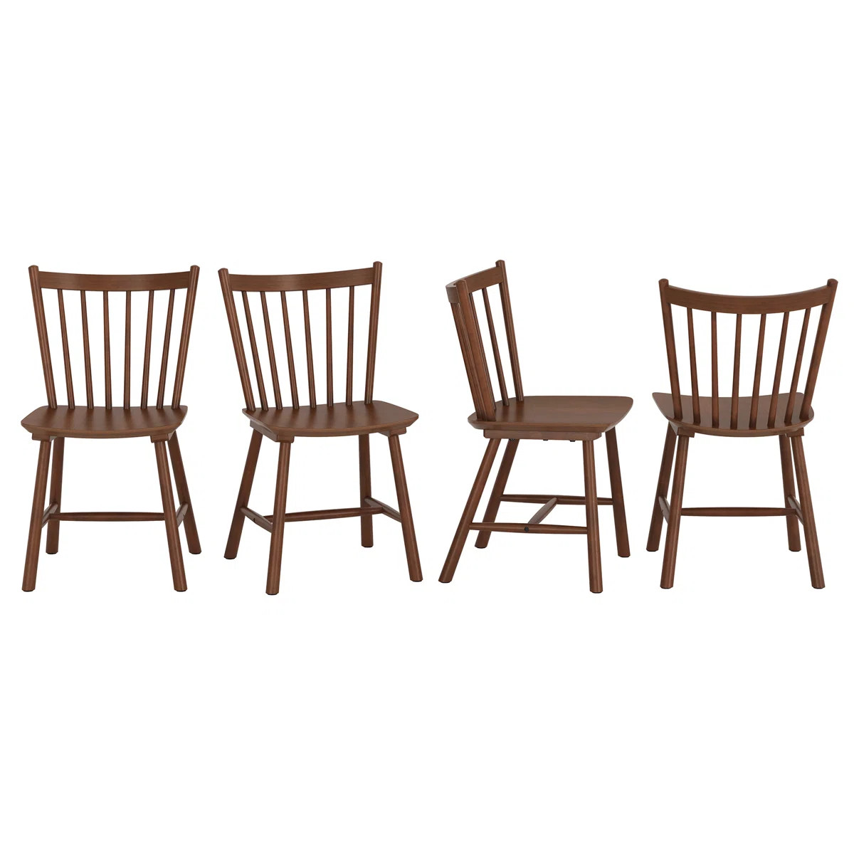 Solid Wood Windsor Back Side Chairs And Dining Chairs (Set of 4) | Wayfair North America