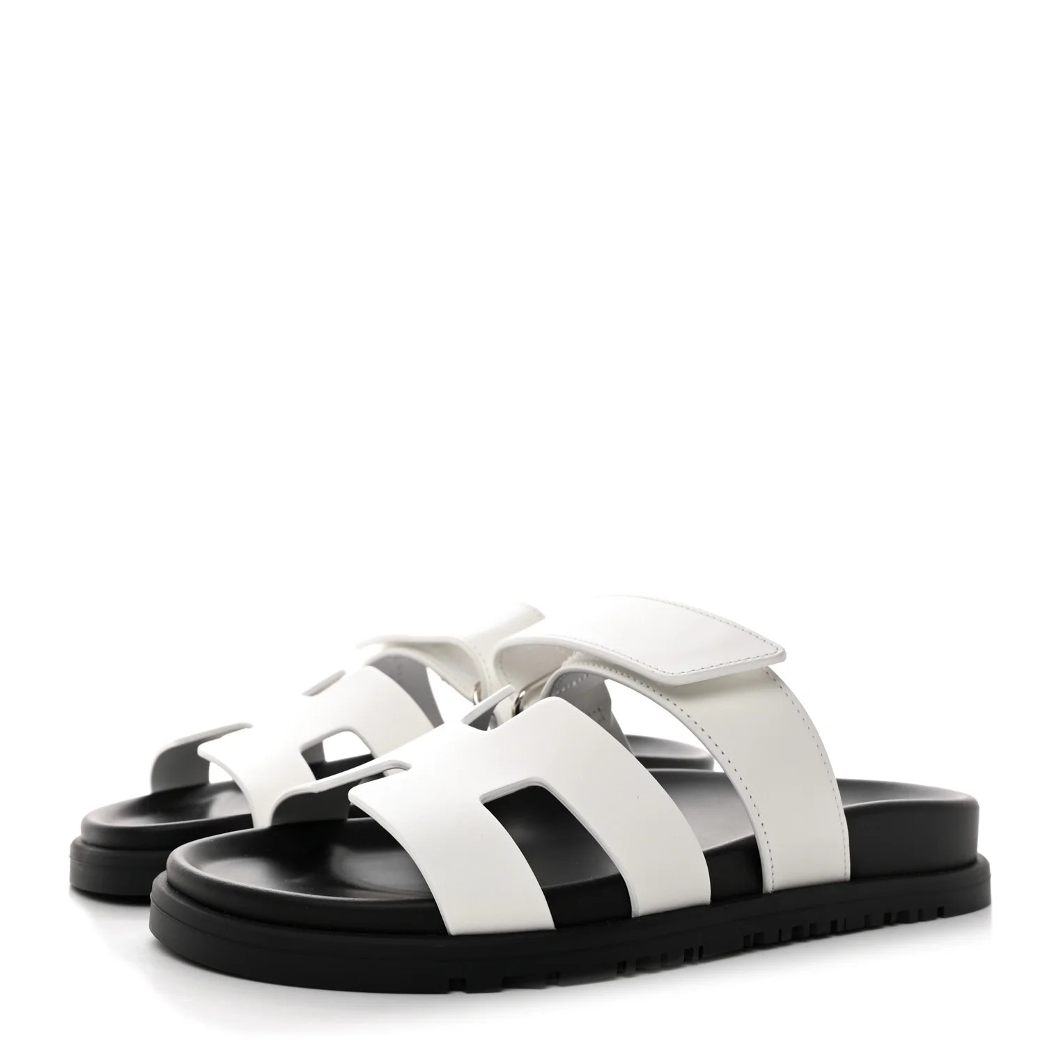 Calfskin Womens Chypre Sandals 35.5 White | FASHIONPHILE (US)