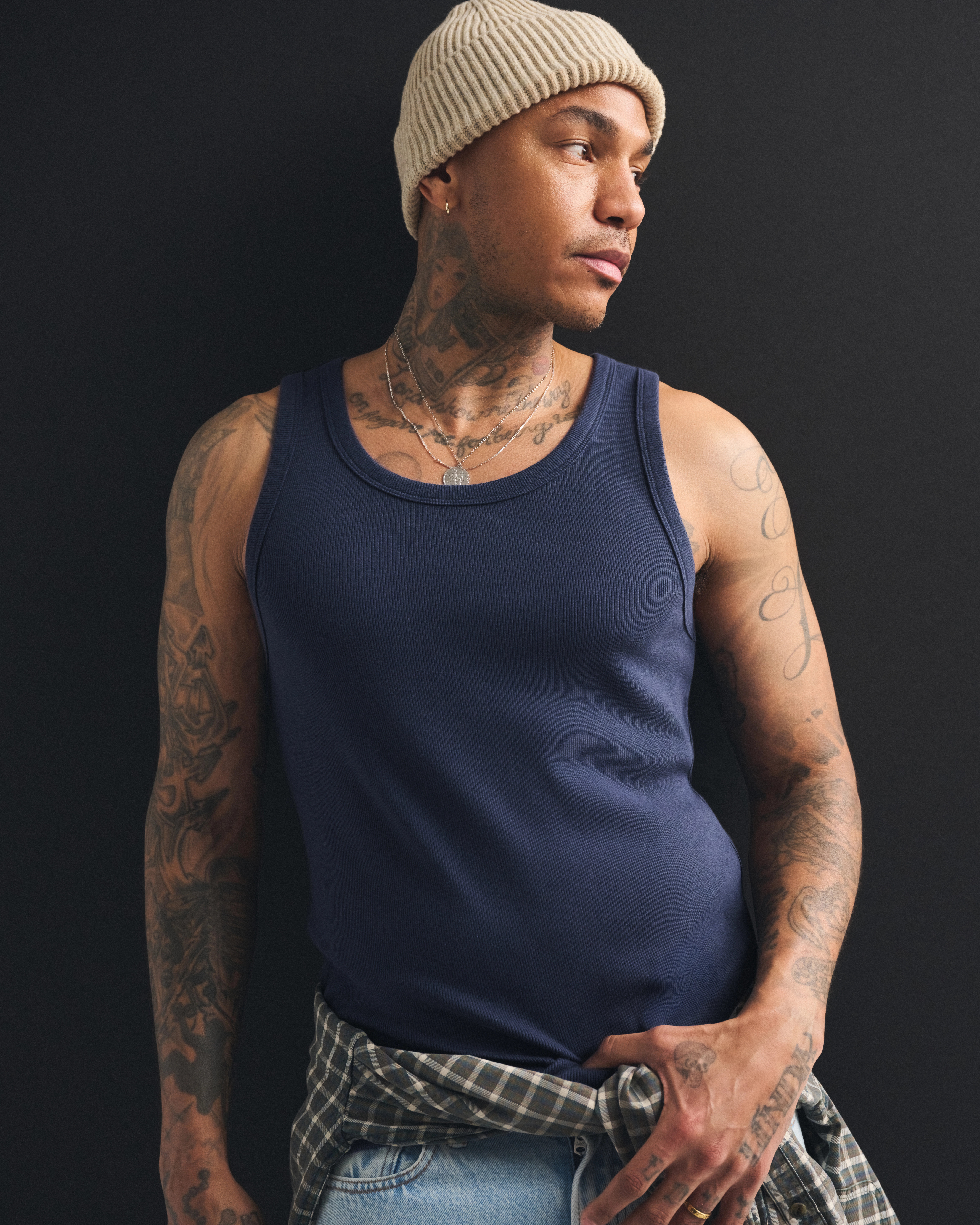 Essential Slim Ribbed Tank | Abercrombie & Fitch (US)