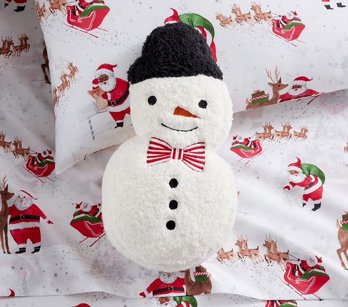 Sammy Snowman Pillow | Pottery Barn Kids