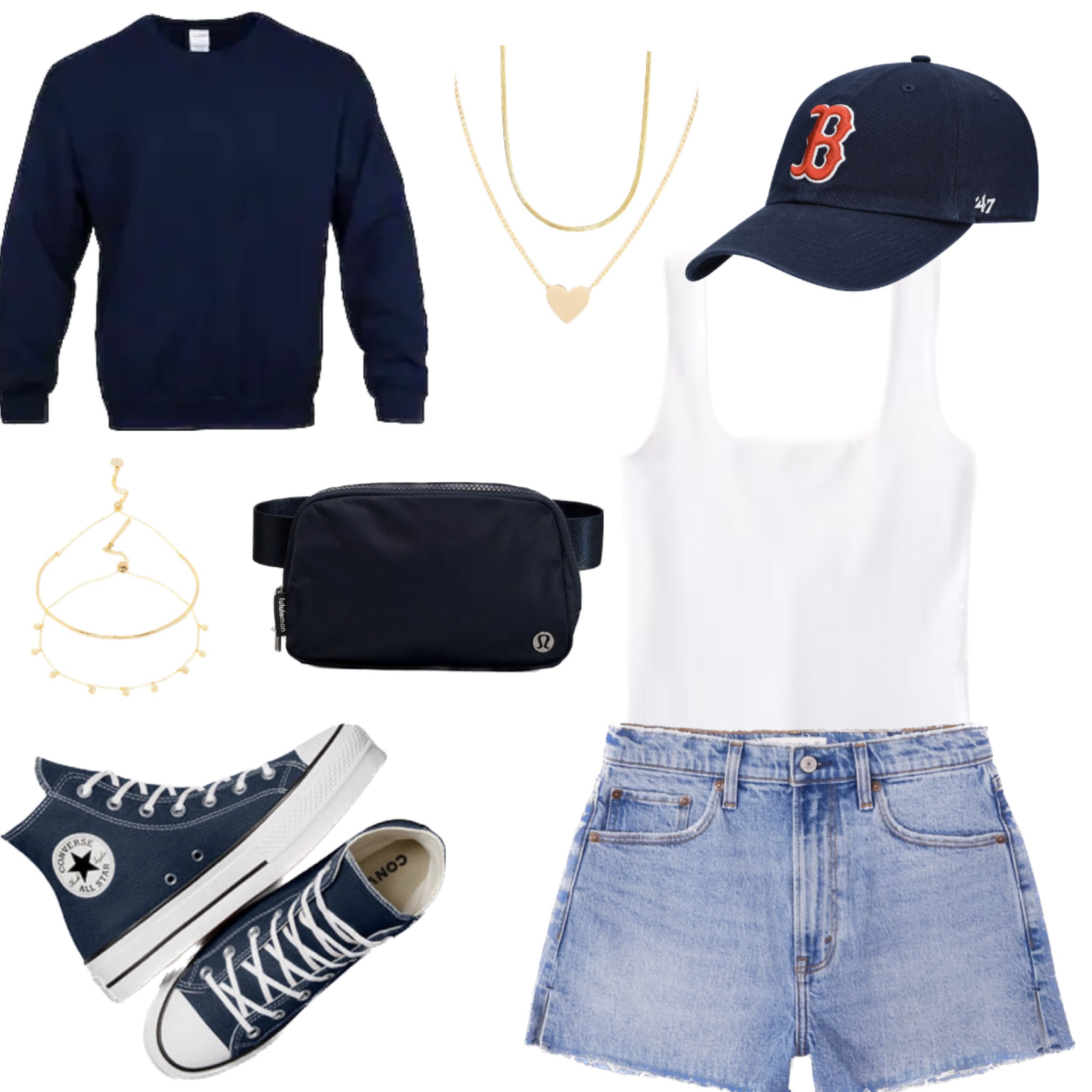 Cute casual baseball game day for Boston Red Sox navy 

#LTKBacktoSchool #LTKmidsize #LTKFind