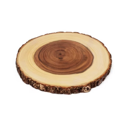 Lipper International Acacia Bark Round Serving Platter | Target