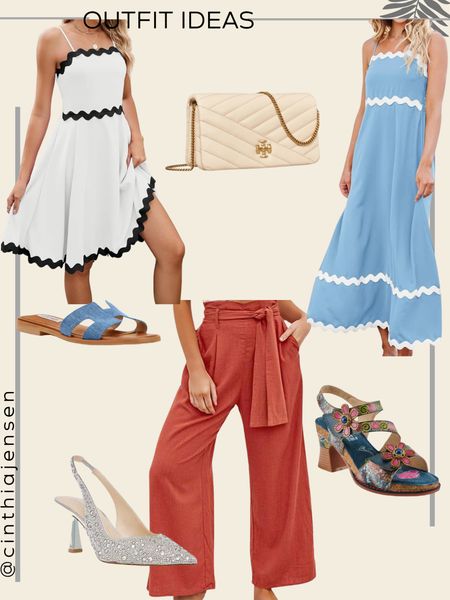 Outfit ideas for your next trip. 

Casual outfit. Wedding guest dress. Beach outfit. Tropical island. Dress. Pants. Heels. Sandals. Tory Burch. Bags. Resort wear. Fashion mom. Party outfit. Maxi dress. 

#LTKParties #LTKSeasonal #LTKWedding