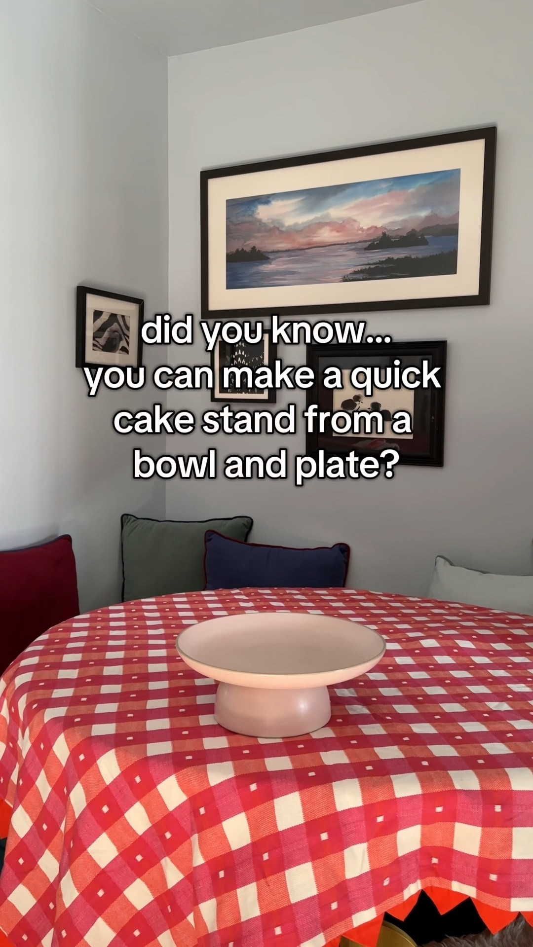 A bowl and a plate make the perfect cake stand in a pinch! 

Kitchen decor, kitchen hacks, cakestand, diy home 


#LTKFindsUnder50 #LTKSpringSale #LTKHome