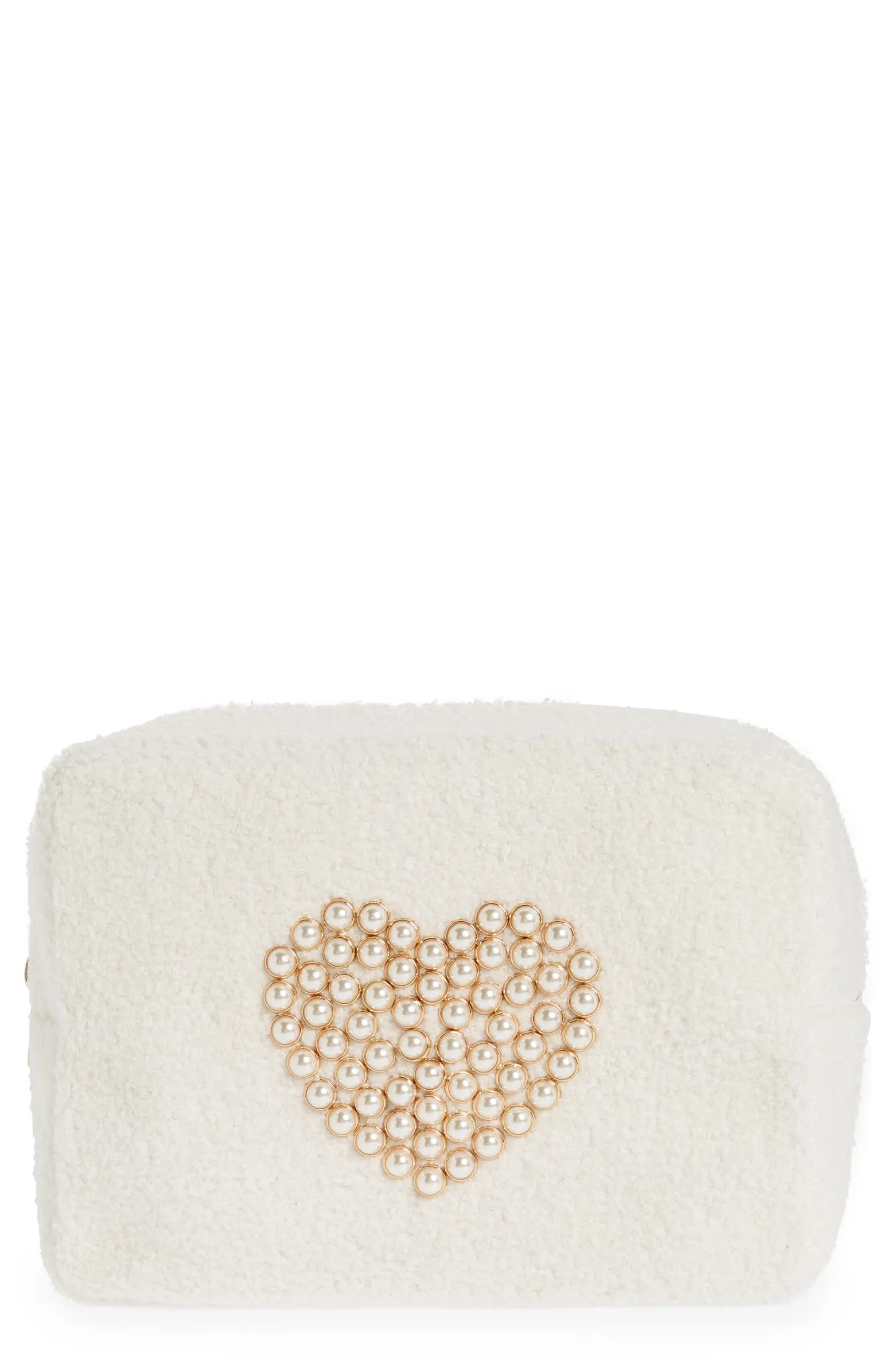 btb Los Angeles Heart Teddy Cosmetics Case | Nordstrom | Nordstrom