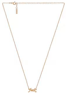 Natalie B Jewelry "Fuck" Necklace in Gold from Revolve.com | Revolve Clothing (Global)