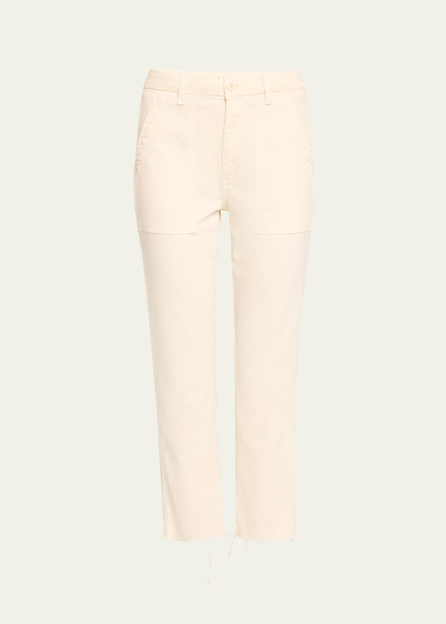 AMO Denim Straight Cropped Army Trousers | Bergdorf Goodman