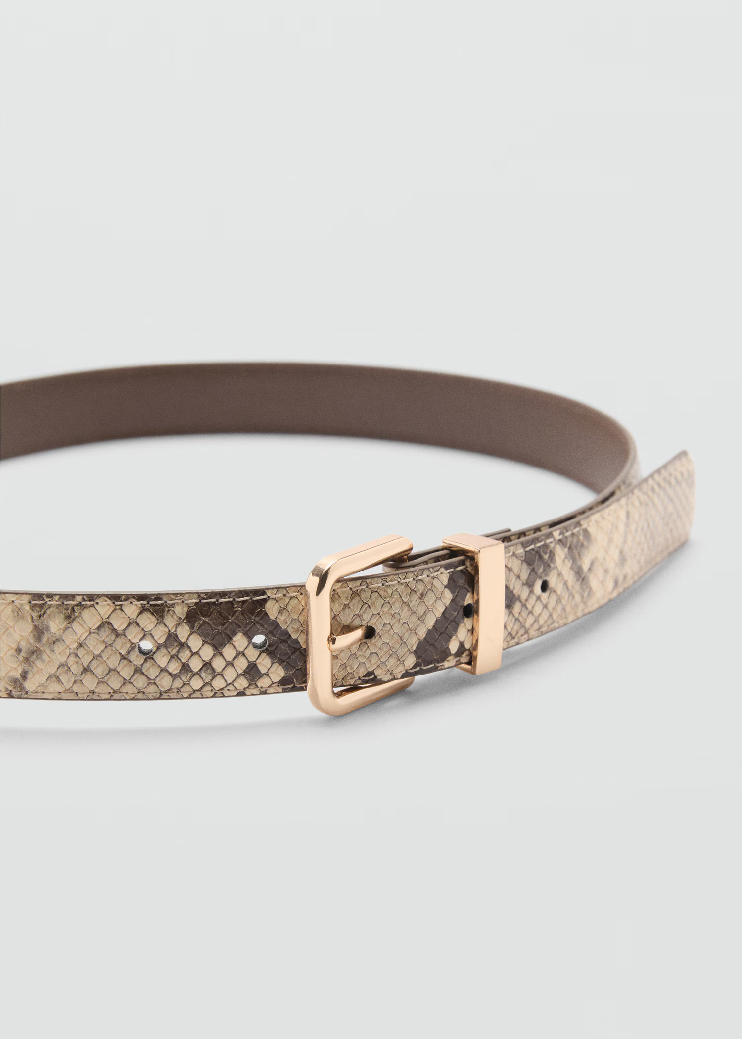 Snake-effect belt - Women | MANGO USA | Mango (US/MX/AU)