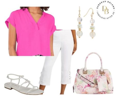 Are capris in style for 2024? The answer is …… definitely YES! 
Capris are a summer favorite for many women because they are lightweight, casual and unfussy.

I love the sporty lace up detail on these capris from @macys I’ve paired them with this silky, split- neck top in bright pink which shows that they can look classy.


#LTKSeasonal #LTKOver40