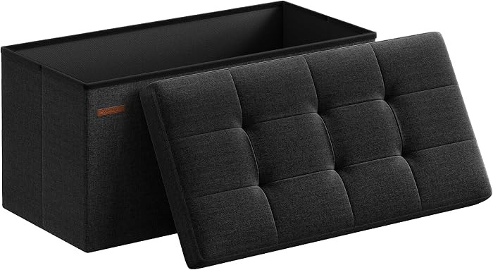 SONGMICS Mazie Collection - 30 Inches Folding Storage Ottoman Bench, Ottoman Foot Rest, End of Be... | Amazon (US)