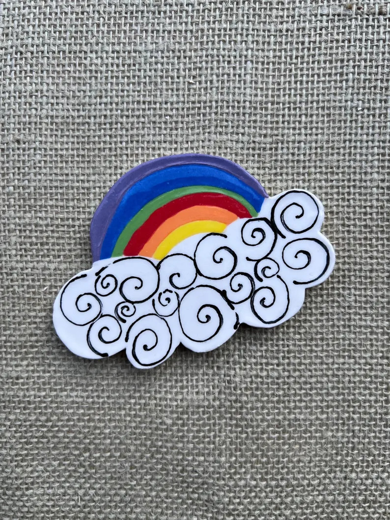 Handcut Rainbow Tiles - Etsy | Etsy (US)