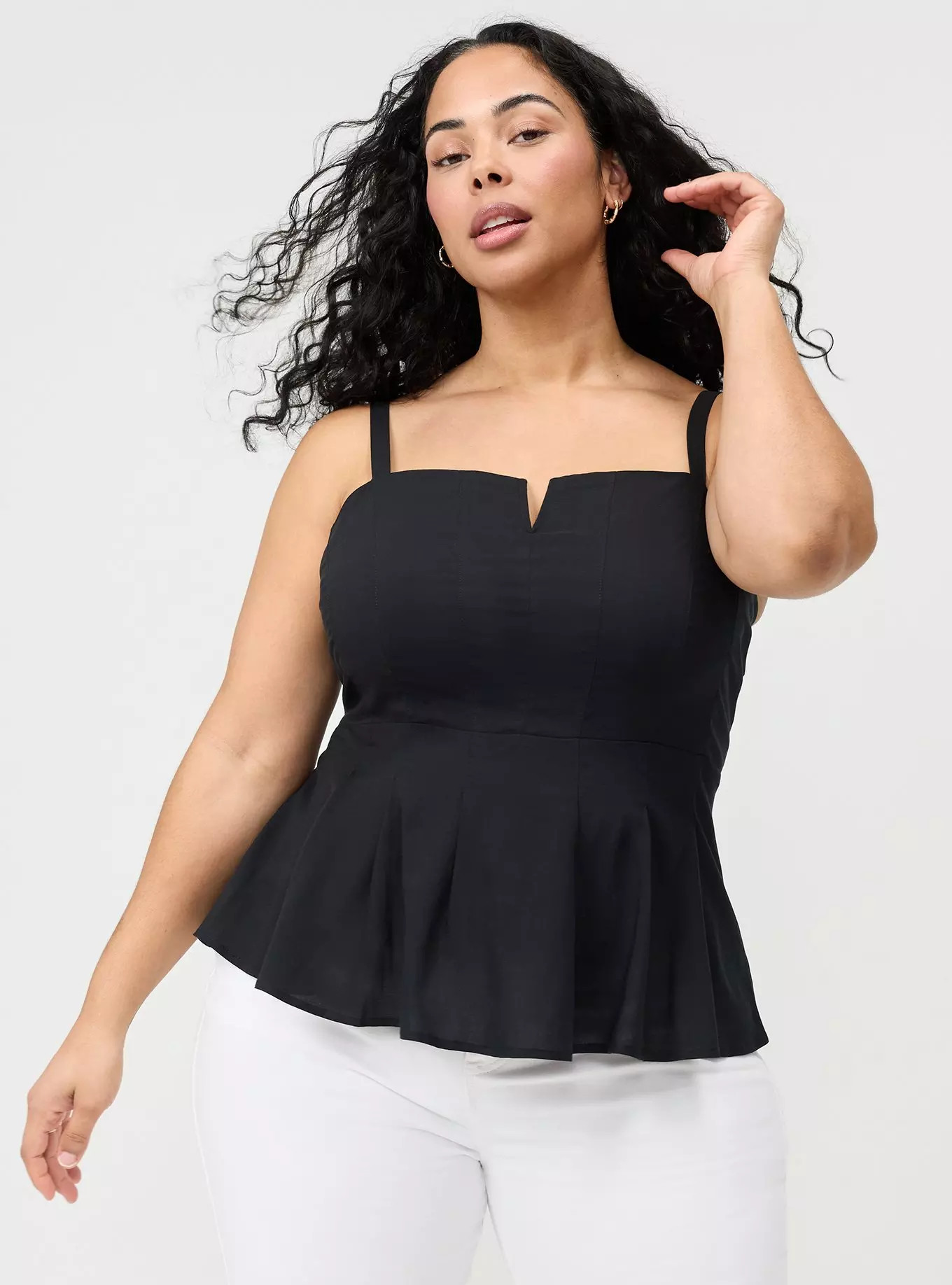 Peplum Challis Cami | Torrid (US & Canada)