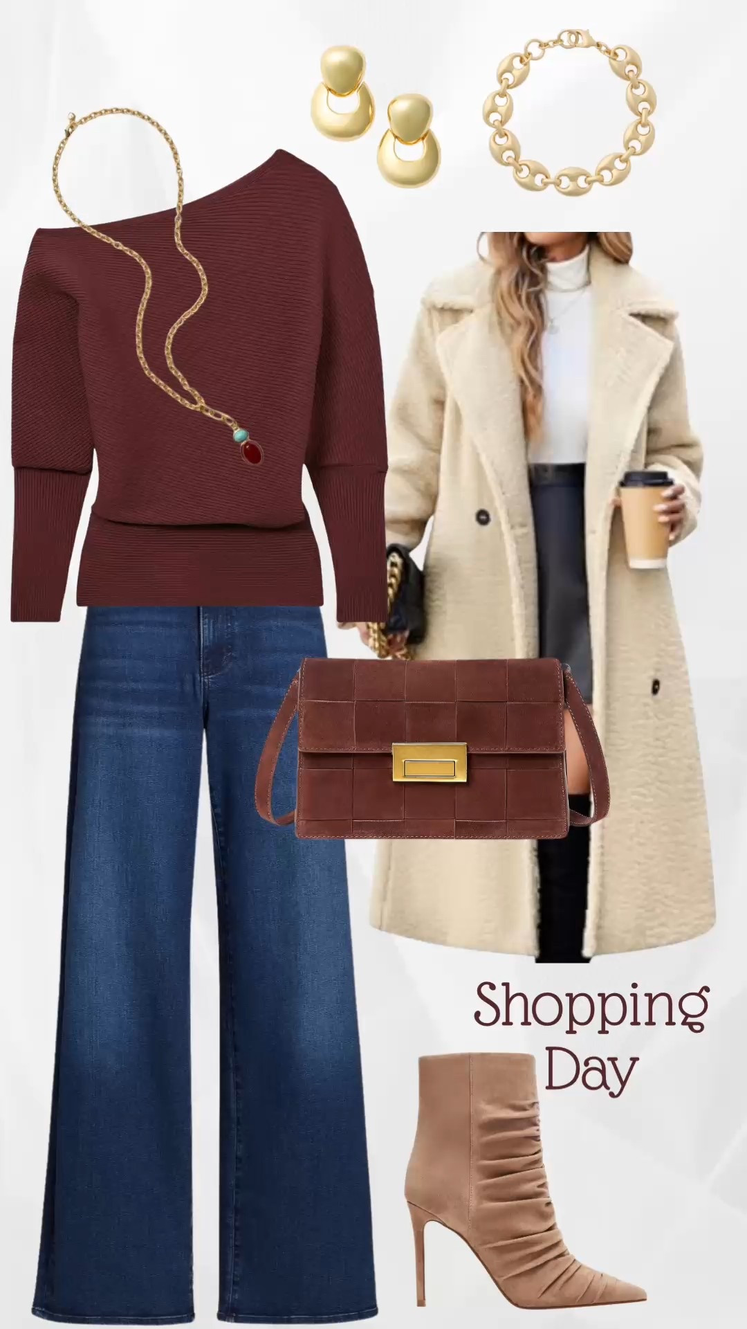 This is the perfect outfit to meet up with friends. Shop in style, get some lunch, and feel fabulous while doing both. 
#tuckernuck #saks #classicstyle #widelegjeans

#LTKootd #LTKSaleAlert #LTKOver40