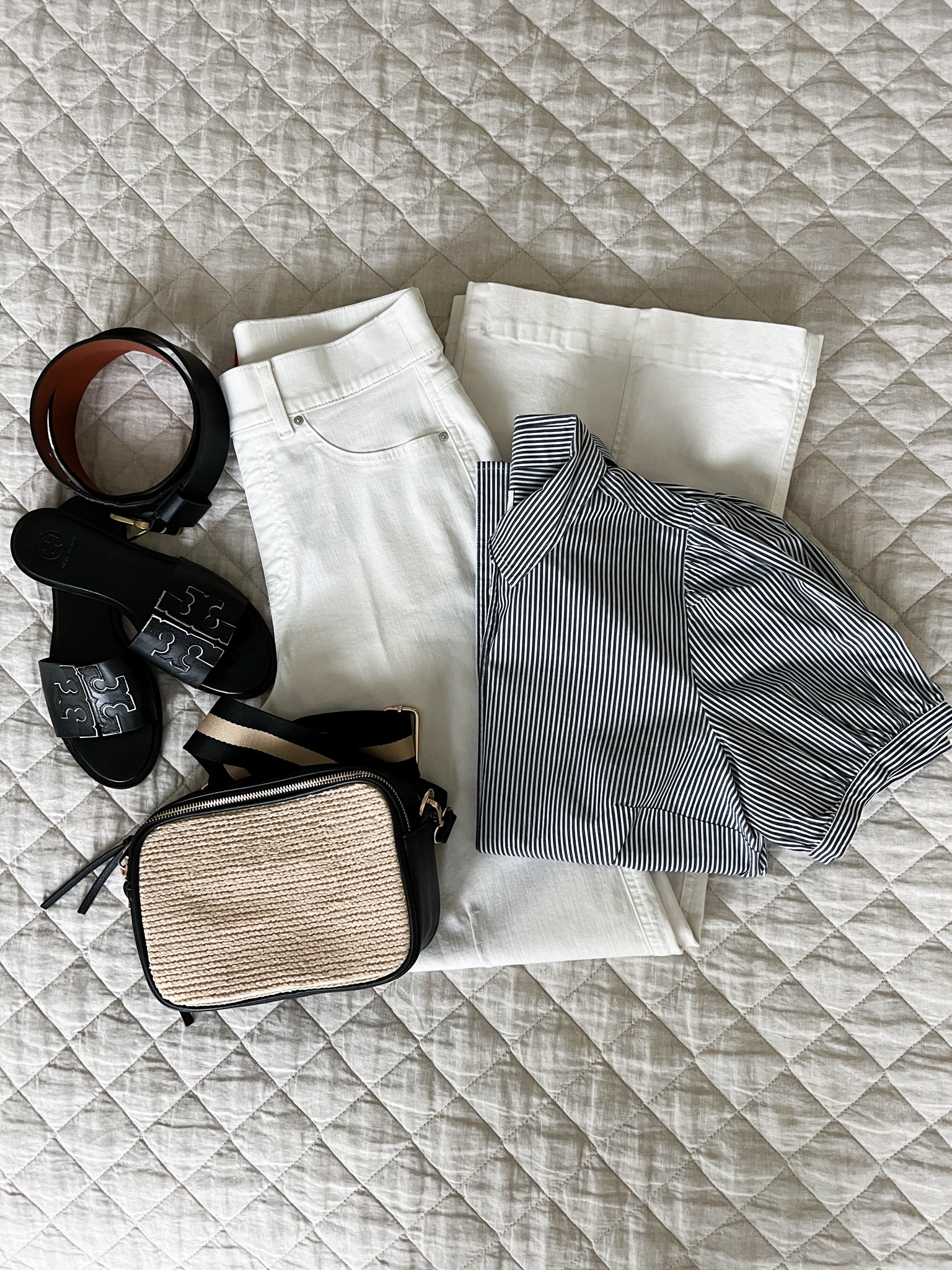 Wide leg denim. Cropped slightly. Snug at the hips. Run tts. Striped button up shirt. Sold out, but linking similar shirts. 
Discount code denim: CINDYXSPANX 

#LTKFindsUnder100 #LTKSeasonal #LTKStyleTip