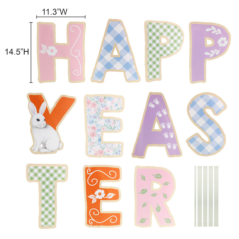 Easter 11-Piece Happy Easter Yard Sign | At Home