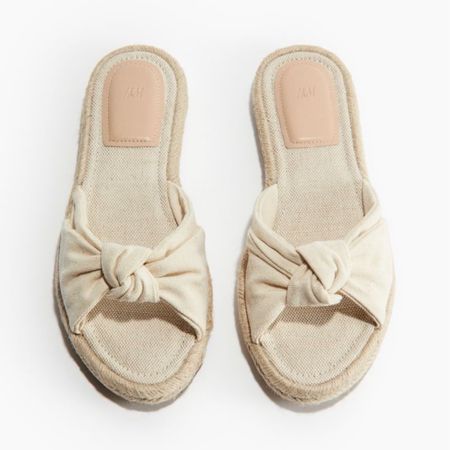 Espadrille knot slide sandals 

#LTKfindsunder50 #LTKshoecrush #LTKstyletip