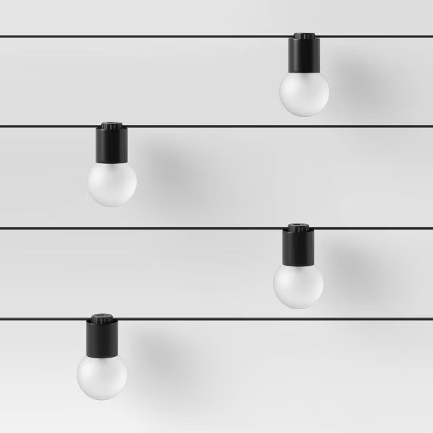 10ct Incandescent Outdoor String Lights G40 Frosted White Bulbs - Project 62™ | Target