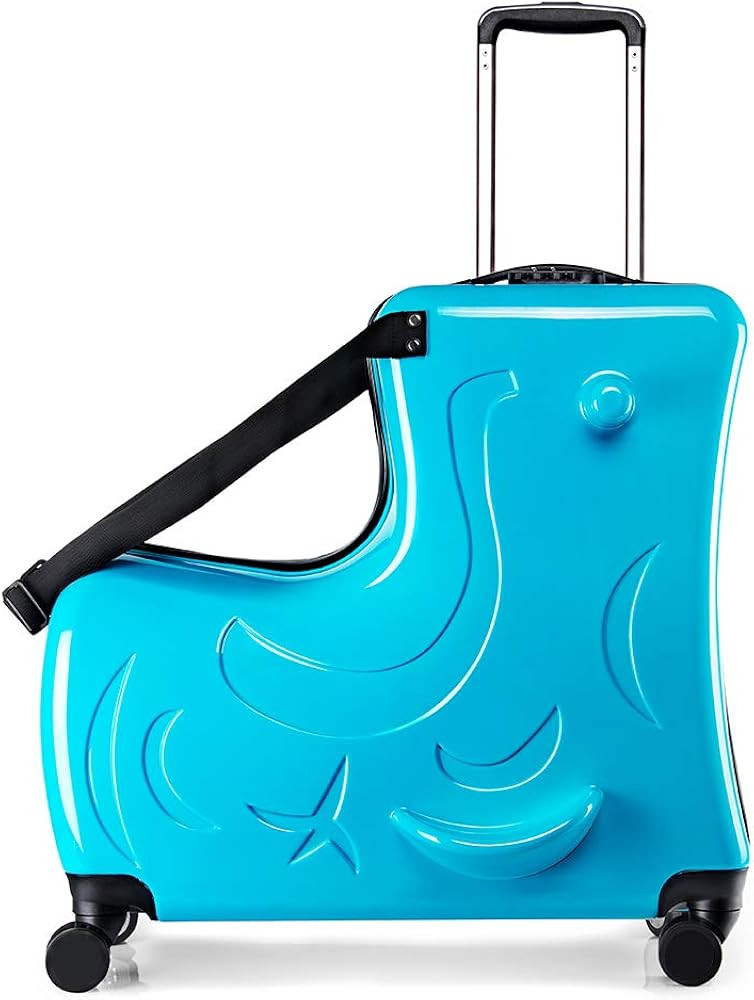 N-A Kids Ride On Suitcase with Wheels, Scooter Luggage for Toddlers Travel, Durable Children's Su... | Amazon (US)