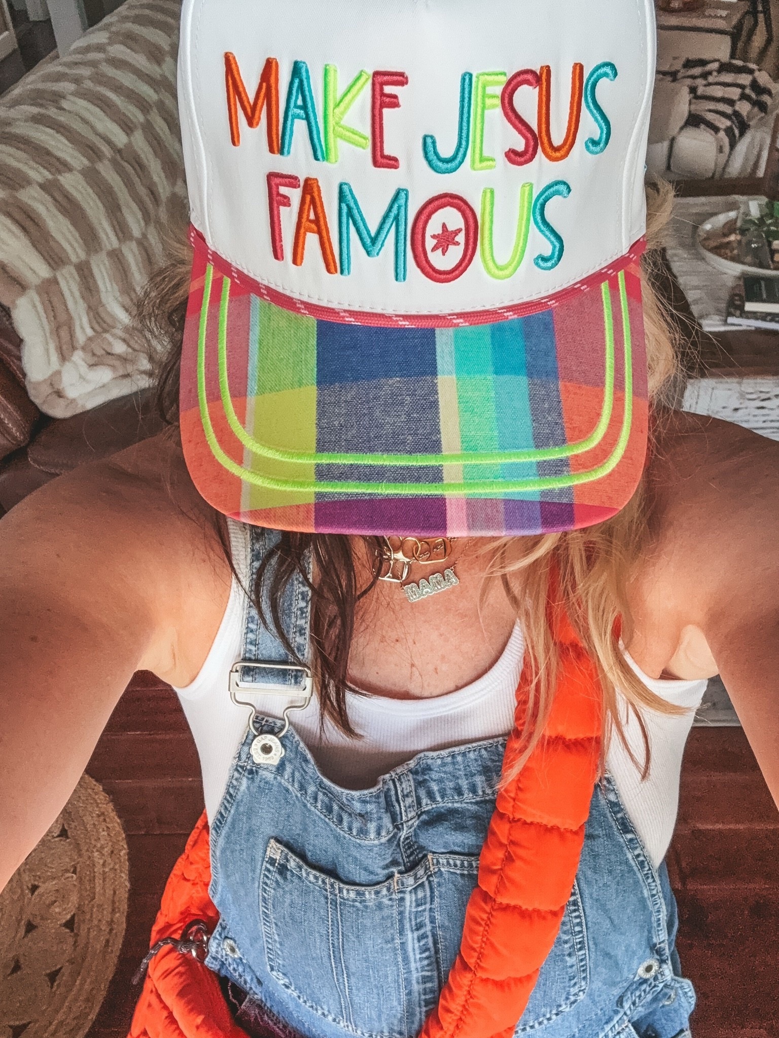 This hat is so cute! 👏🏼♥️
I love it and this bag plus my fav necklaces.

#LTKMothersDay #LTKootd #LTKOver40
