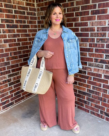 This little two piece matching set from Target is actually the Stars Above PJ/lounge line but I think it would be a perfect travel outfit or airport outfit option! Wearing the bottoms in XXL and the top in XL. Comes in 2 other colors. 

#LTKtravel #LTKplussize #LTKxTarget