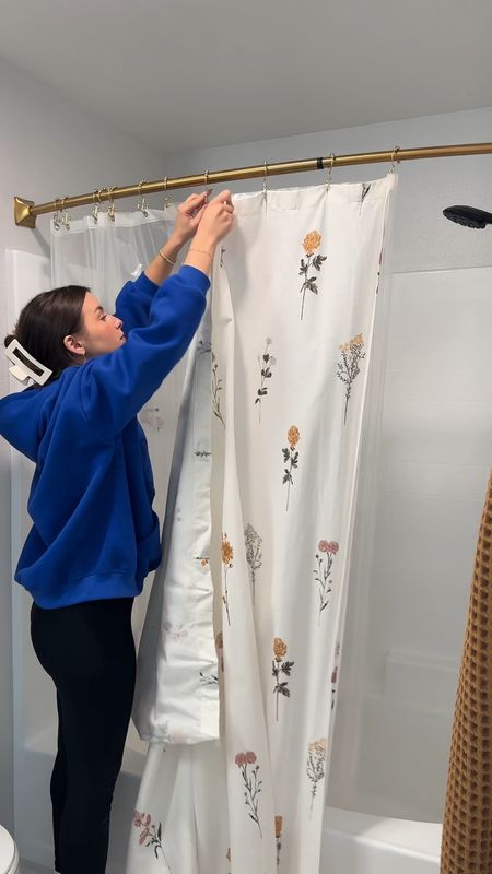 taking down my shower curtain for the move, but linking it because it’s still one of my favorites from Target

(double sided hooks are also so helpful when it comes to changing out your curtain!)

#LTKVideo #LTKHome