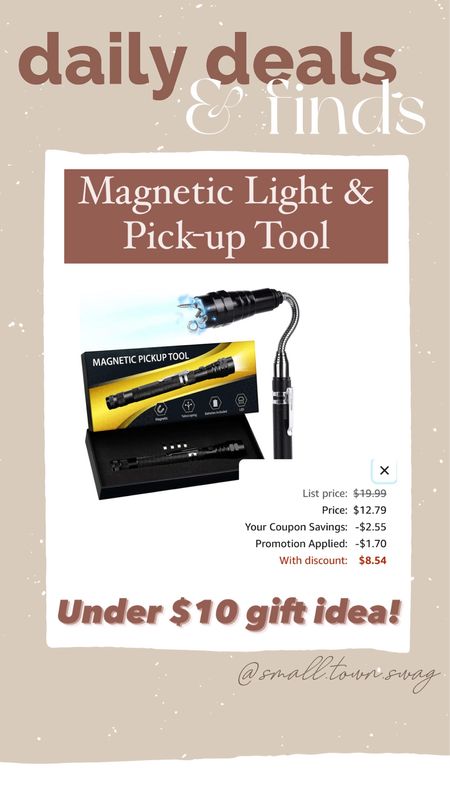 Magnetic light & pick up tool — great stocking stuffer idea!
.
.
.
.

White elephant // gifts under $10
Holiday Party
Christmas
Gift Guide  // Walmart // Walmart home // small appliances // Black Friday // cyber Monday // gift guide // Christmas // holiday shopping // gifts for her // gifts for him // storage // storage // organization // home finds // home refresh //  Walmart Christmas  / Walmart Black Friday // cyber week // cyber deals // Christmas gift idea // Christmas gift // Walmart gift ideas // gifts for kids // gifts for boys // gifts for girls // Amazon cyber Monday // Amazon gift idea // gifts for dad // gifts for mom // gifts for men // magnetic light 

#LTKCyberWeek #LTKGiftGuide #LTKmens