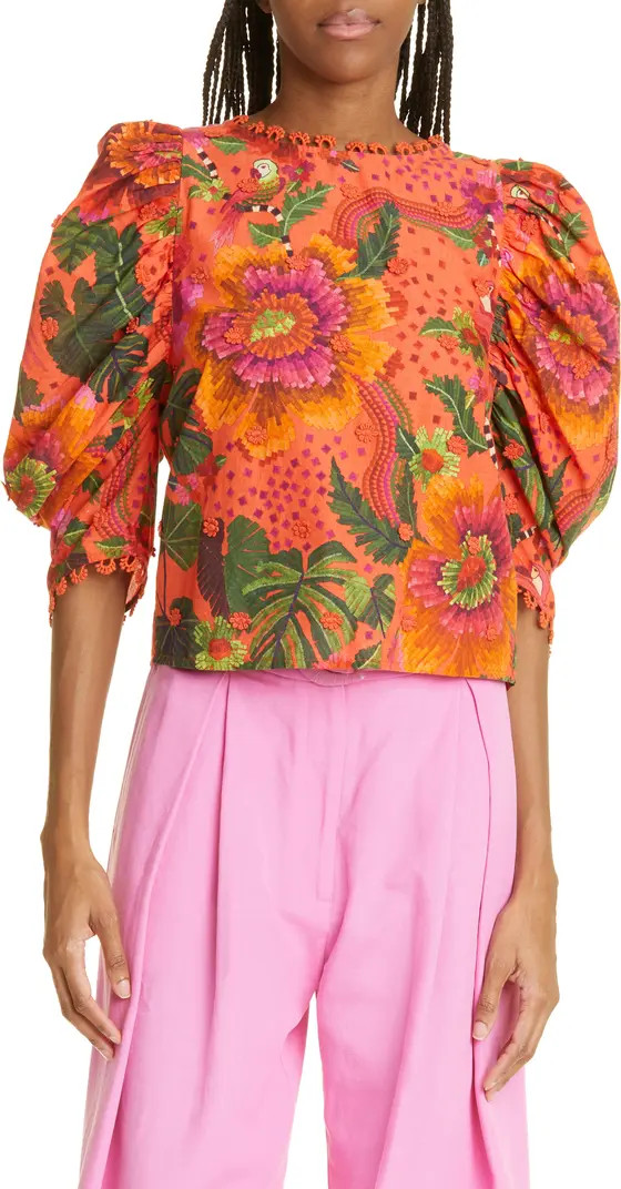 Blooming Garden Cotton Blouse | Nordstrom