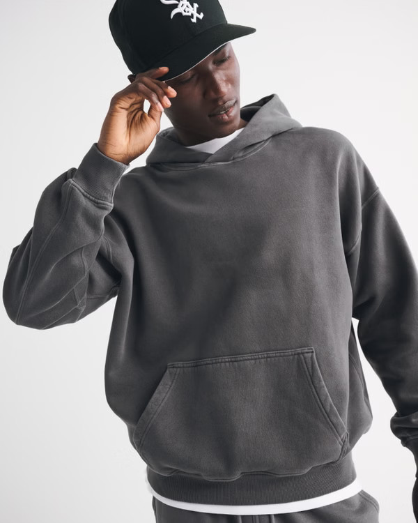 Men's Essential Popover Hoodie | Men's Tops | Abercrombie.com | Abercrombie & Fitch (US)