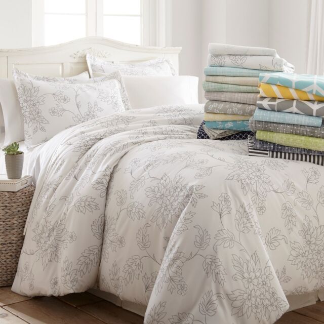 Ultra Soft 3 Piece Patterned Duvet Cover Set Spring Collection by Linen Market | eBay US