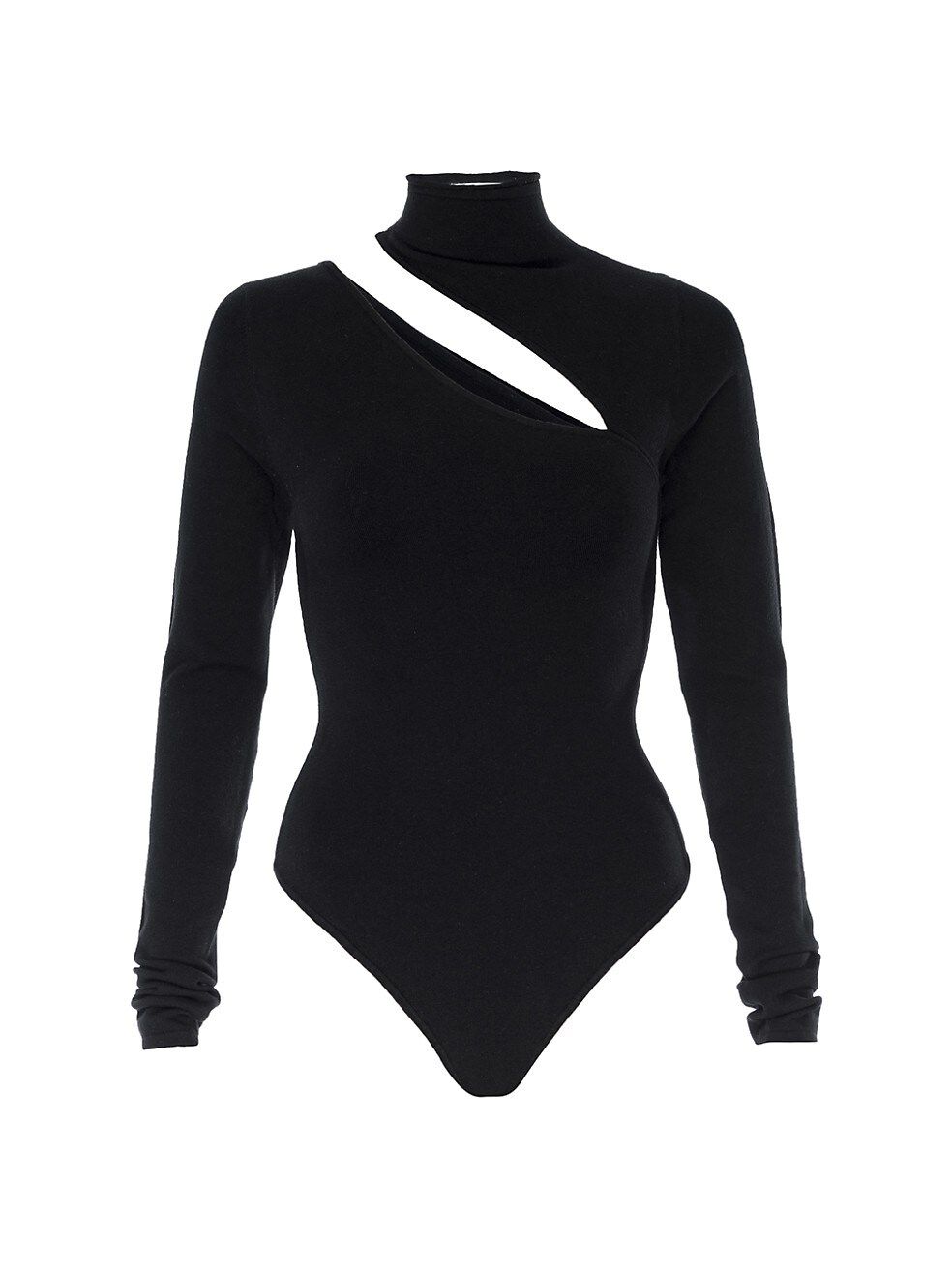 GOOD AMERICAN Slit Shoulder Knit Bodysuit | Saks Fifth Avenue