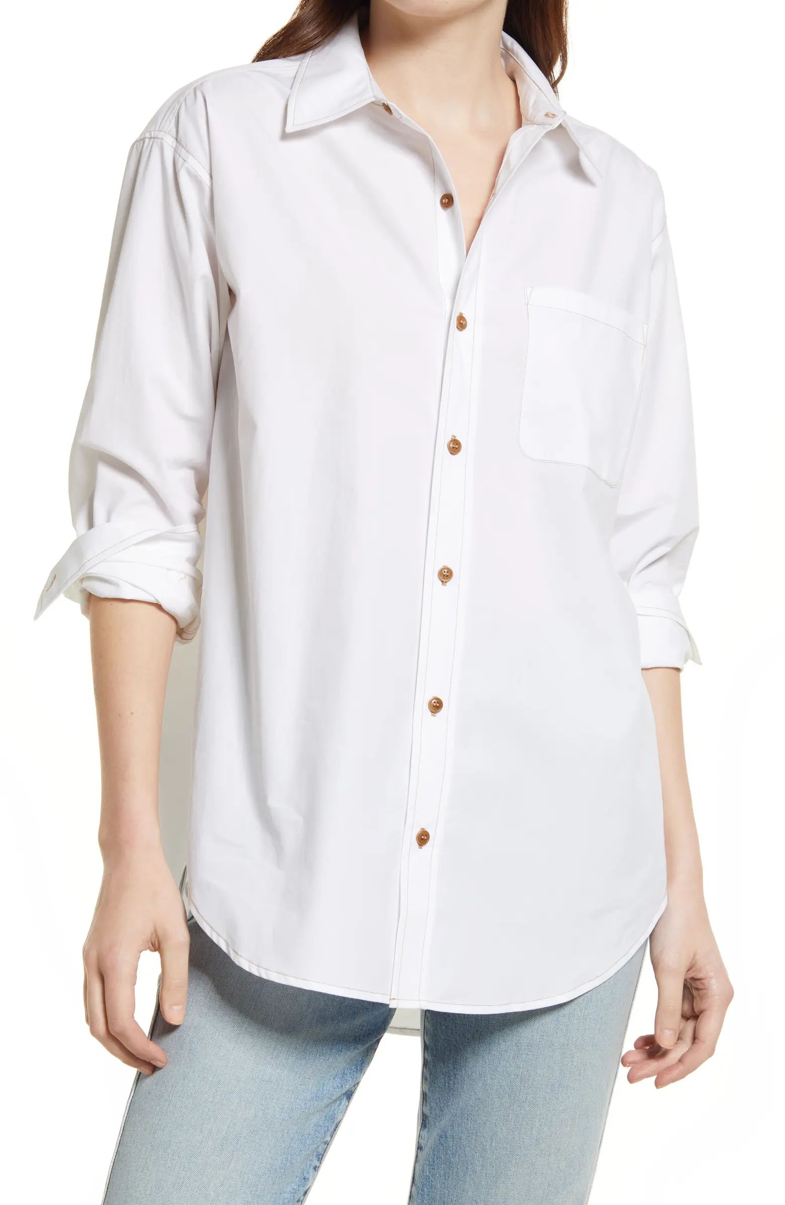 Oversize Cotton Shirt | Nordstrom