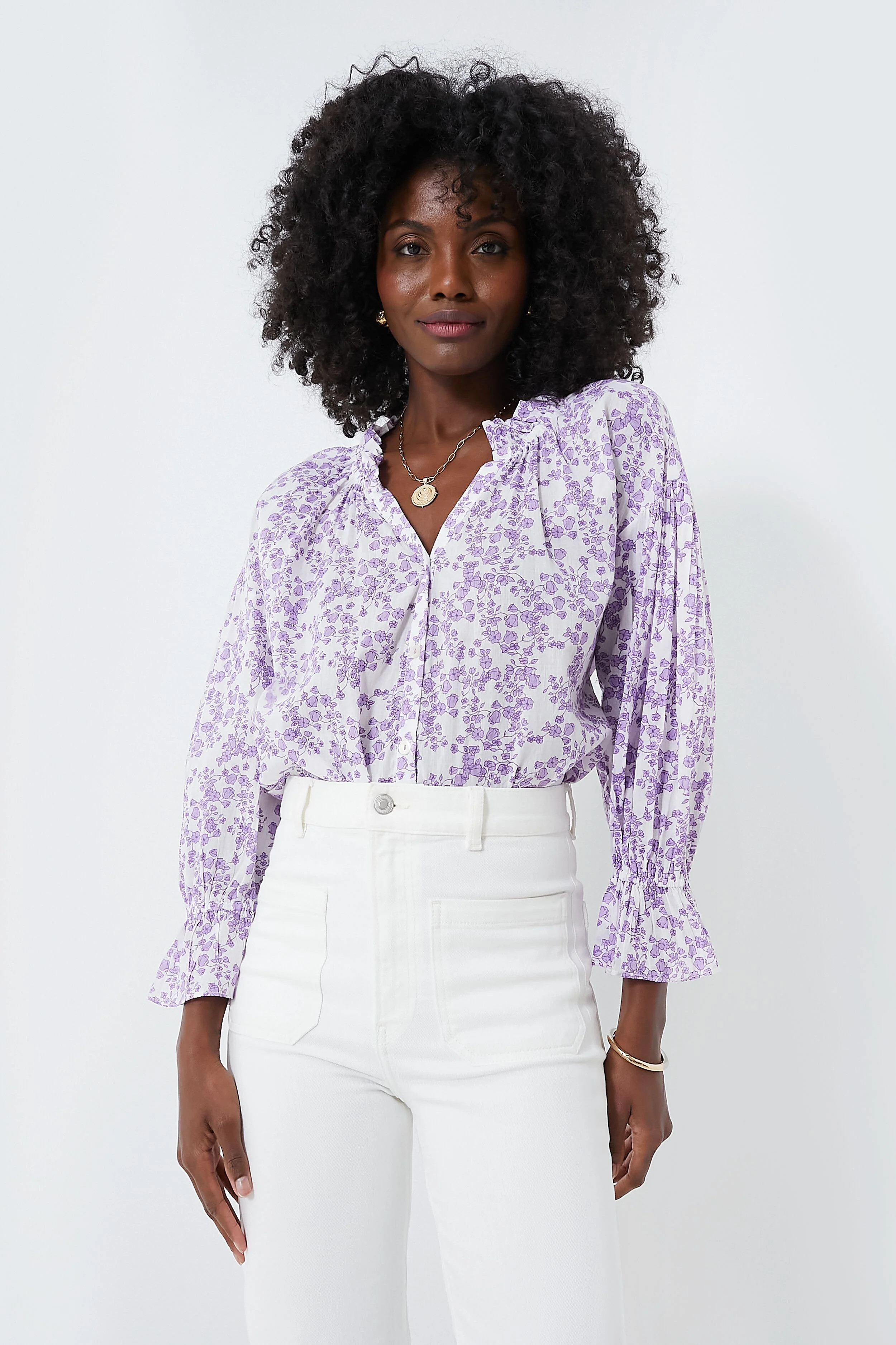 Lilac Lucrecia Rachel Shirt | Tuckernuck (US)
