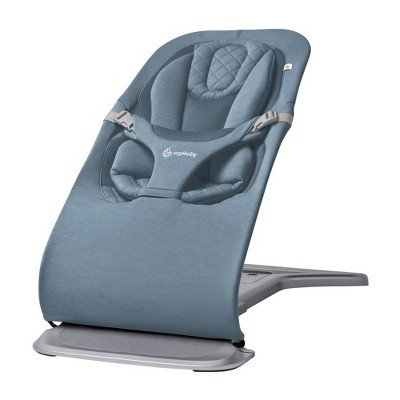 Ergobaby Evolve 3 in 1 Baby Bouncer in Cozy Knit - Oxford Blue | Target