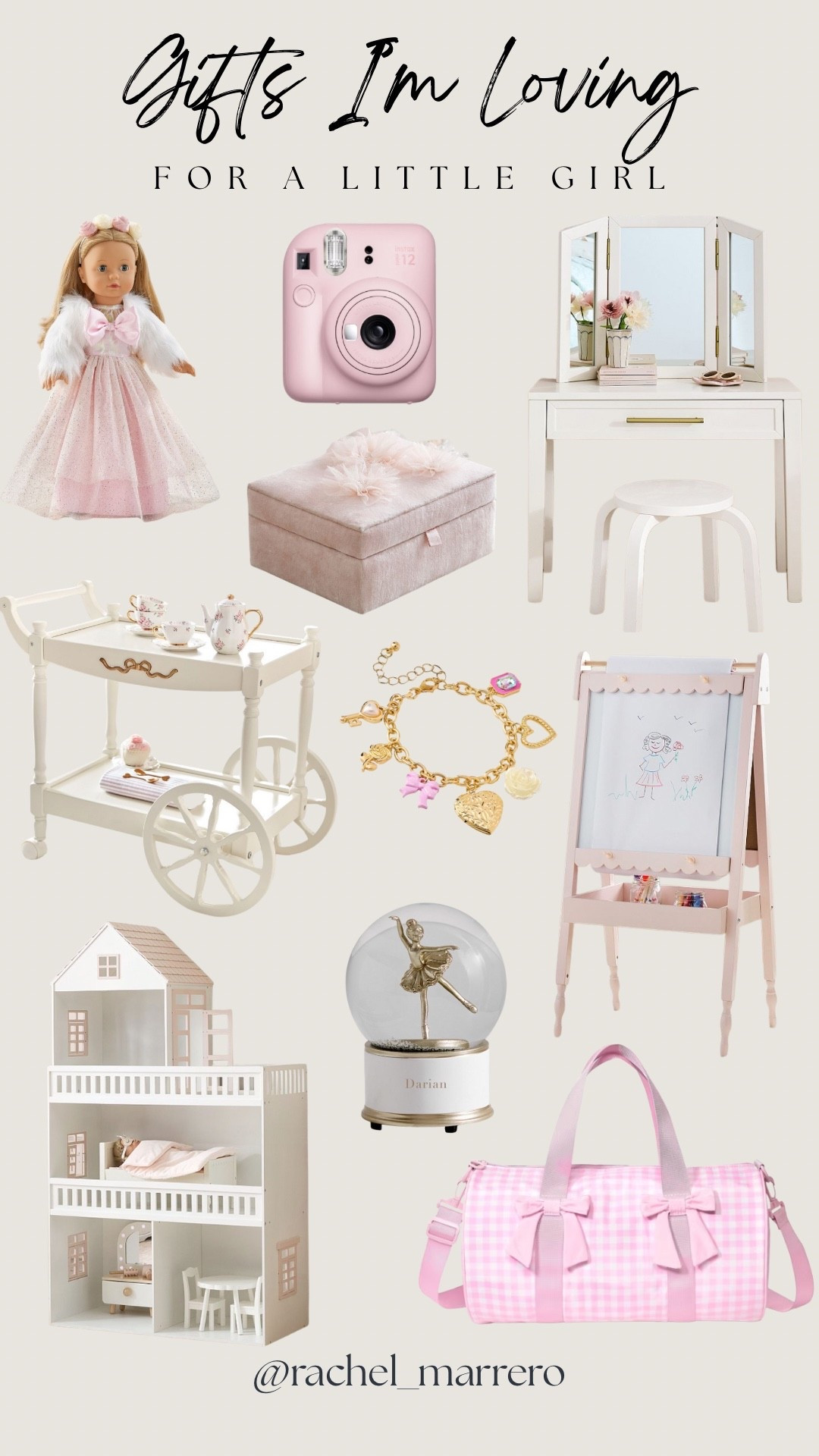 Little girl gift ideas that I’m loving! 


Pink, white, dollhouse, doll, bracelet, jewelry box, camera, vanity, Christmas gift ideas, birthday gift ideas, easel, 6 year old, 4 year old, 5 year old 

#LTKStyleTip #LTKHoliday #LTKKids