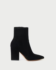 Isla Black Suede Ankle Bootie | Loeffler Randall