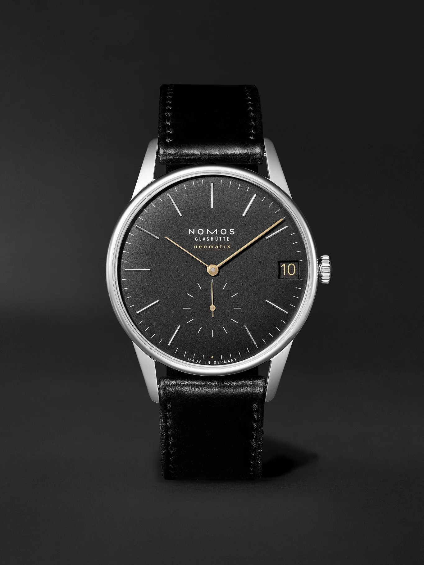 Orion Neomatik Automatic 41mm Stainless Steel and Leather Watch, Ref. No. 366 | Mr Porter (US & CA)