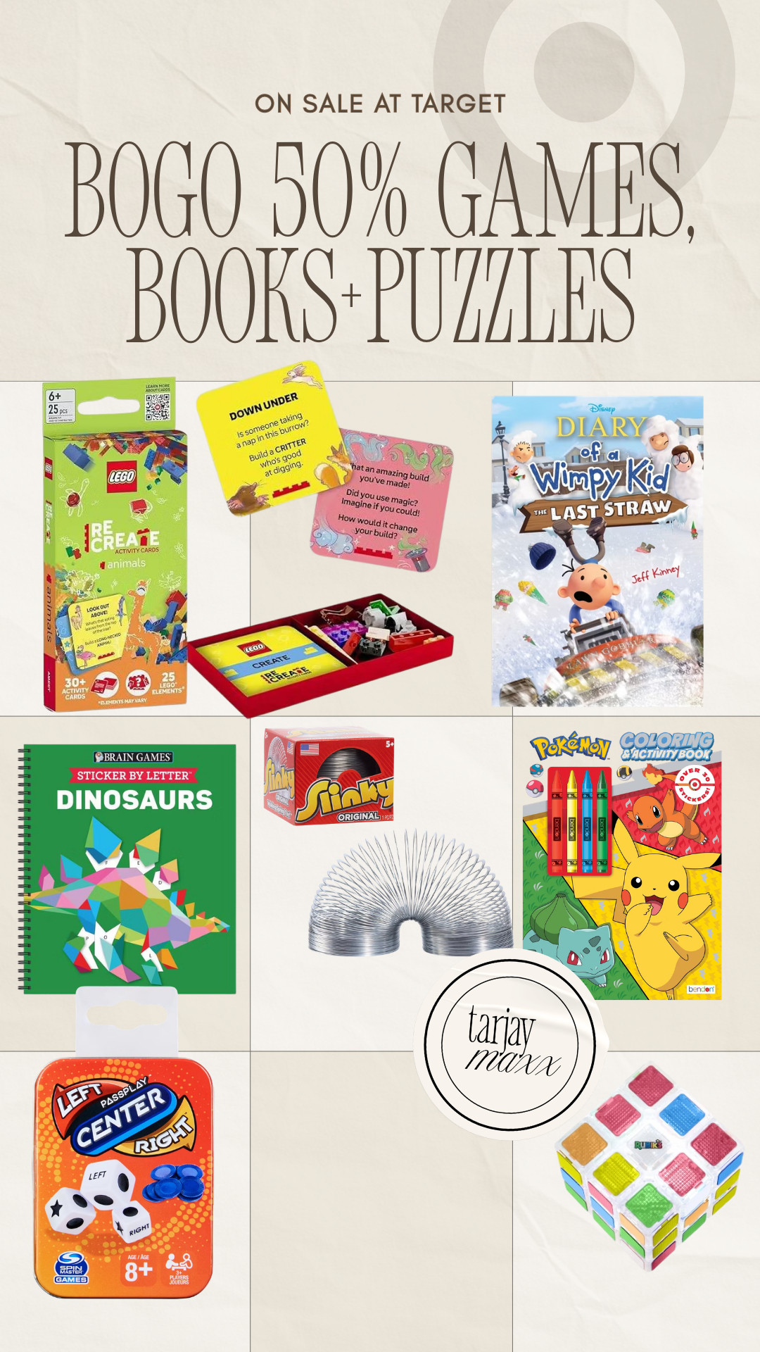 If you’re putting together a boys Easter basket, Target has BOGO 50% off games, books, and puzzles right now. So many good little basket fillers like activity books, card games, and puzzles!
spring outfits 2026, easter dress women, easter outfits women, spring dresses, vacation outfits beach, date night outfits, work outfits, plus size fashion, easter basket ideas, boys easter basket, easter basket fillers, kids games target, kids books target, puzzles for kids, target deals, target finds 

 #LTKKids