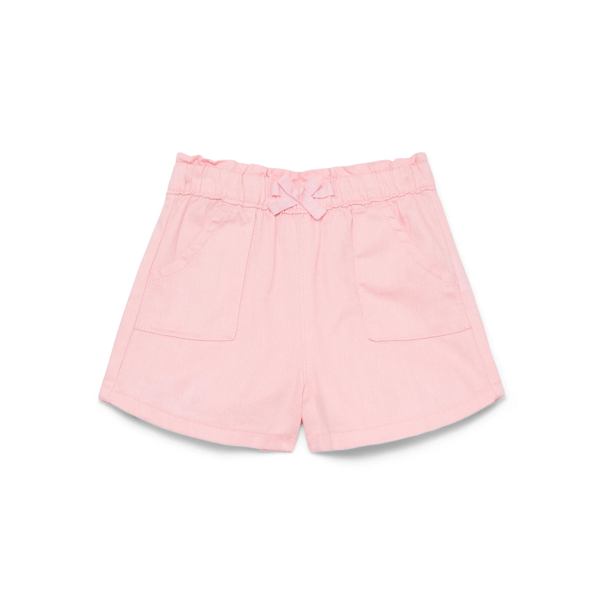 Wonder Nation Baby Girl Woven Shorts, Sizes 0-24 Months | Walmart (US)
